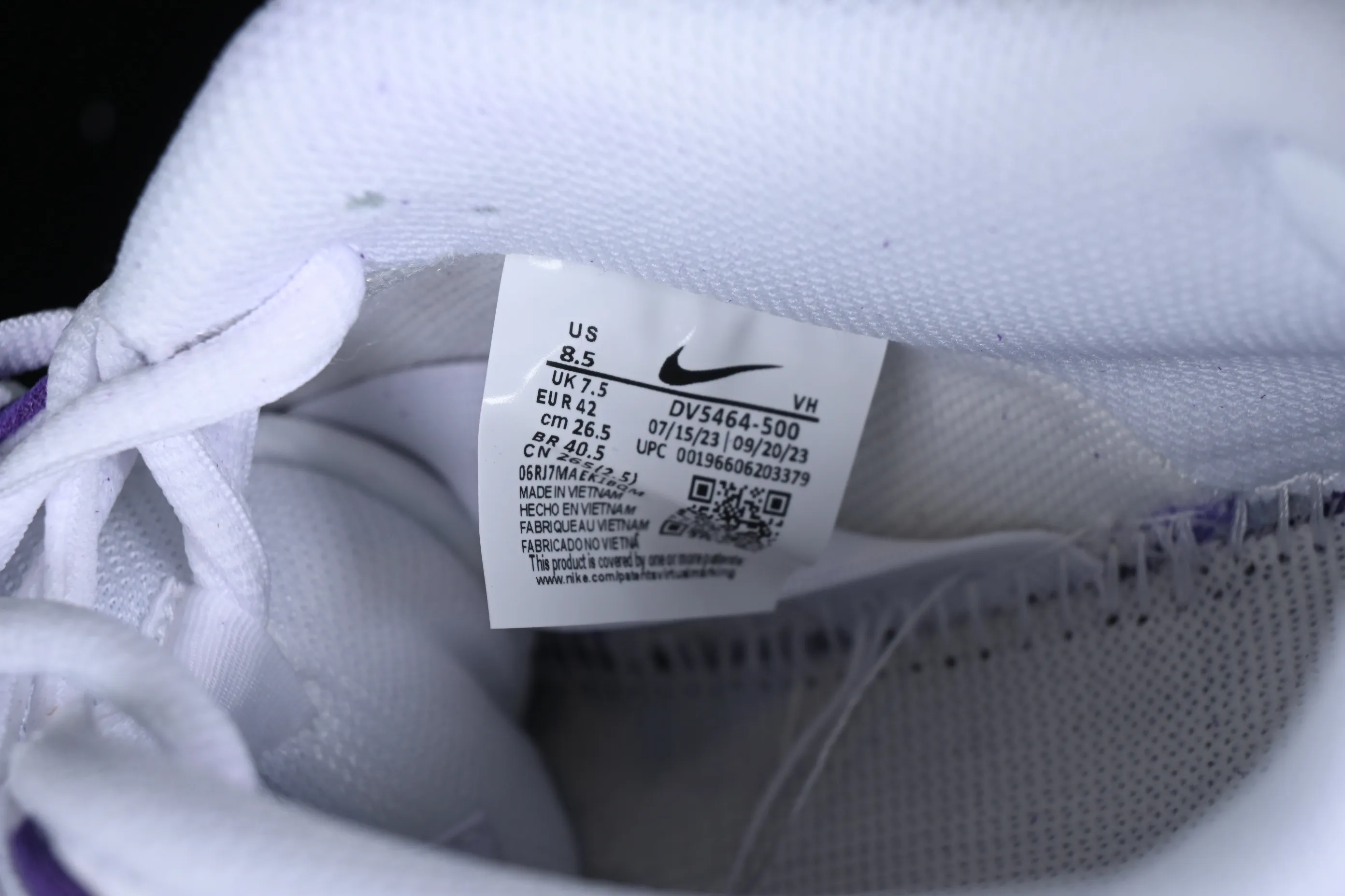 All categories Nk SB Dunk series Nk SB Dunk Low low-top sneakers K version Nk SB Dunk "Purple Suede" wicked purple color SB low-top casual sneakers DV5464-500